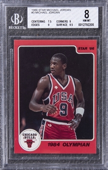 1985-86 Star "1984 Olympian" #3 Michael Jordan - BGS NM-MT 8
